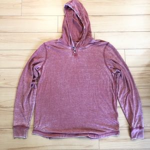 Lucky Brand Venice Burnout Hooded Henley